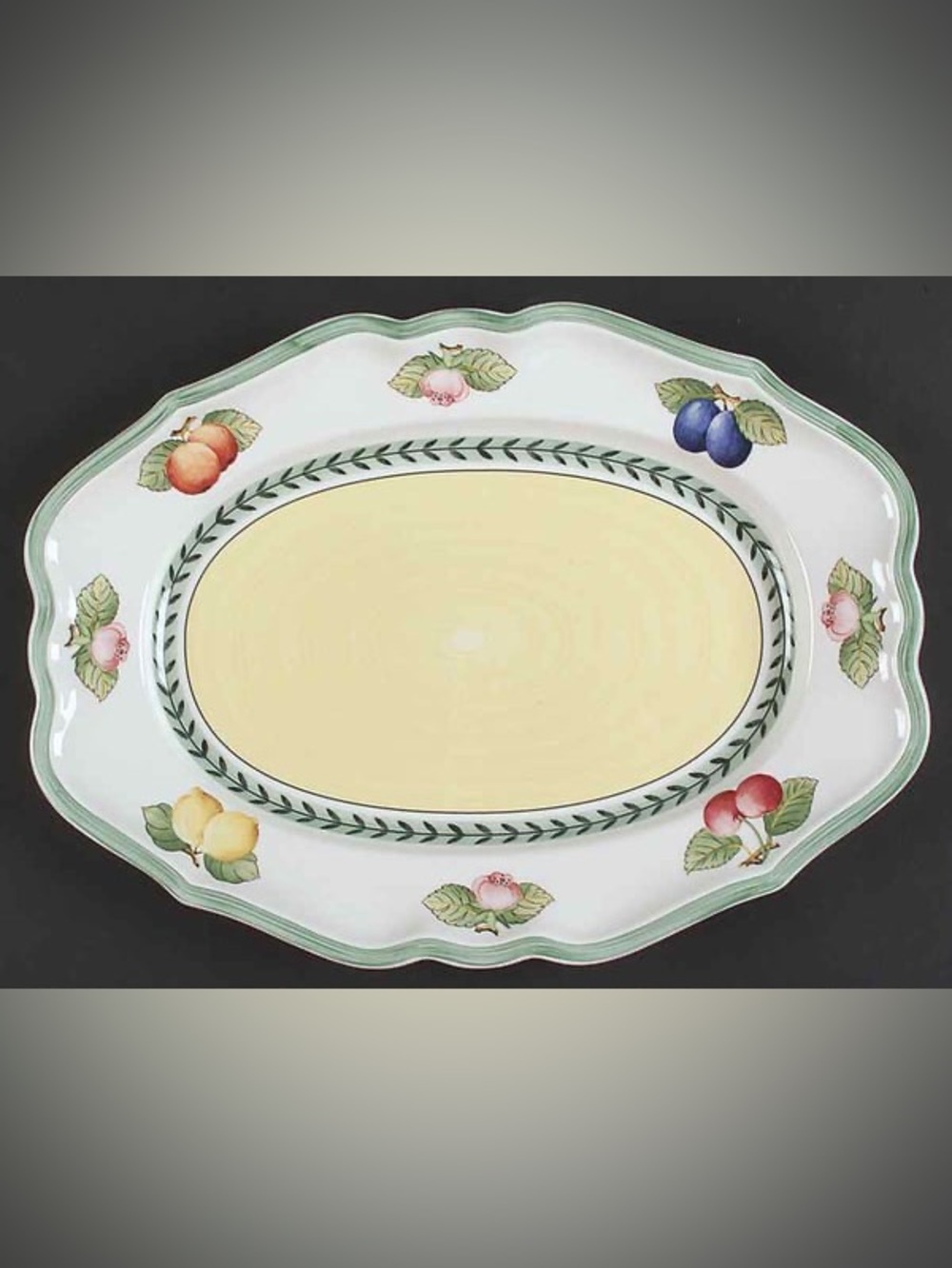 Villeroy & Boch French Garden Fleurence Yellow 14” Oval Serving Platter